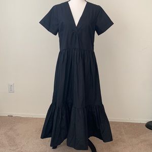 Black V-Neck Dress